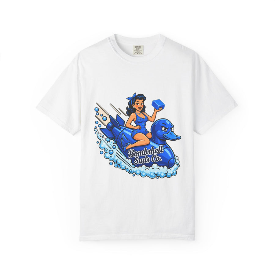 Bombshell Suds Co. Blue Duck Pinup Comfort Colors Tee