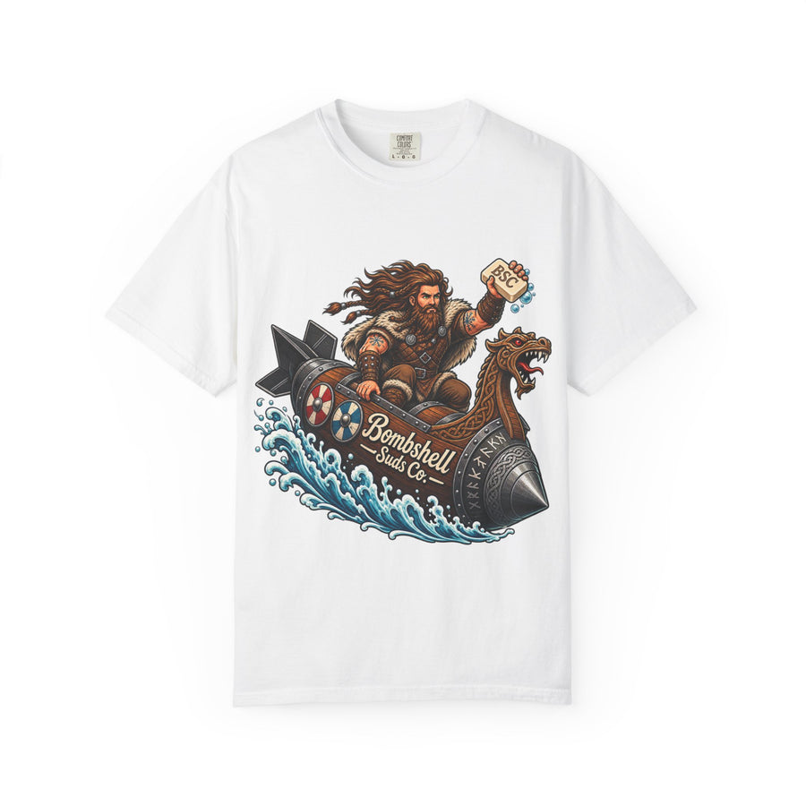 Bombshell Suds Co. Viking Longship Comfort Colors T-Shirt