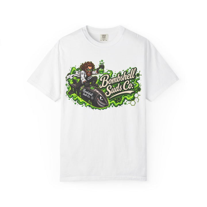 Bombshell Suds Co. Mad Scientist Comfort Colors Tee in White