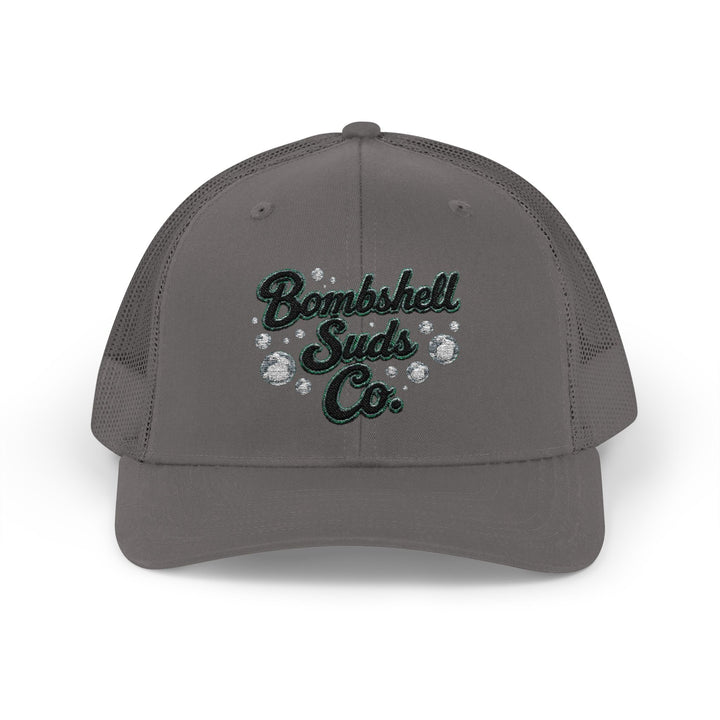 Bombshell Suds Co. Bubble Logo Snapback in Charcoal