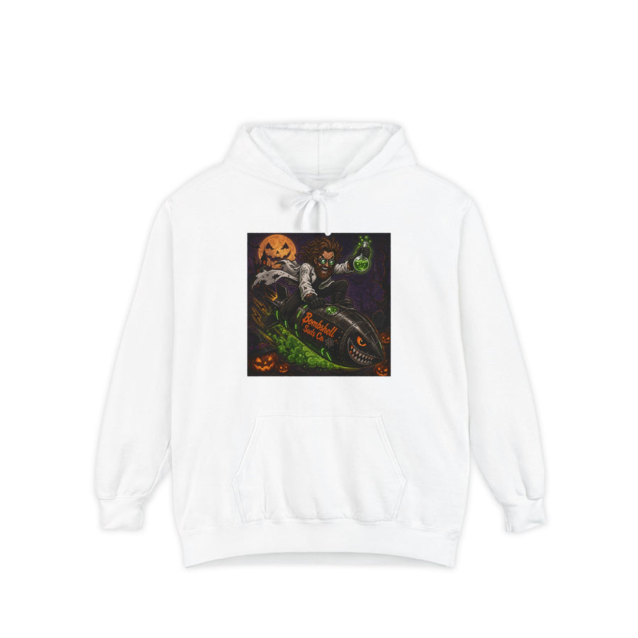 Bombshell Suds Co. Mad Scientist Pumpkin Rider Hoodie