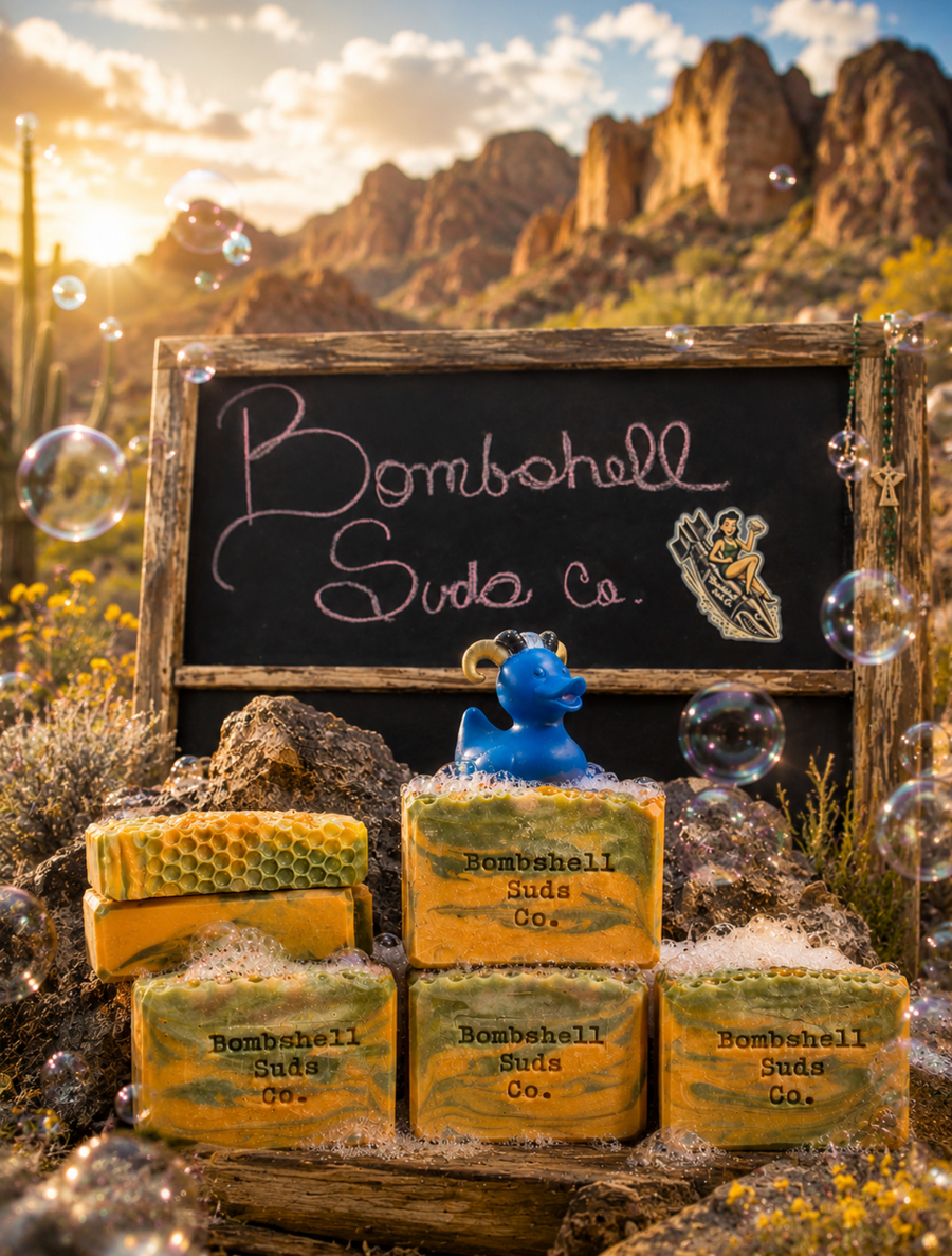 Mountain Goat handmade cold-process soap bar by Bombshell Suds Co
