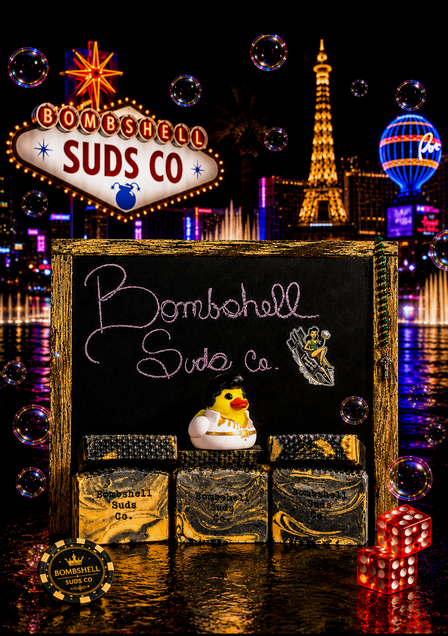 The Gambler handmade cold-process soap bar by Bombshell Suds Co