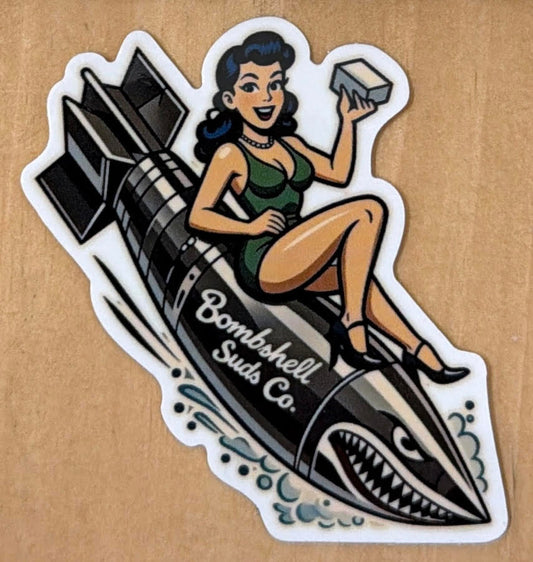Bombshell Suds Co Logo Stickers