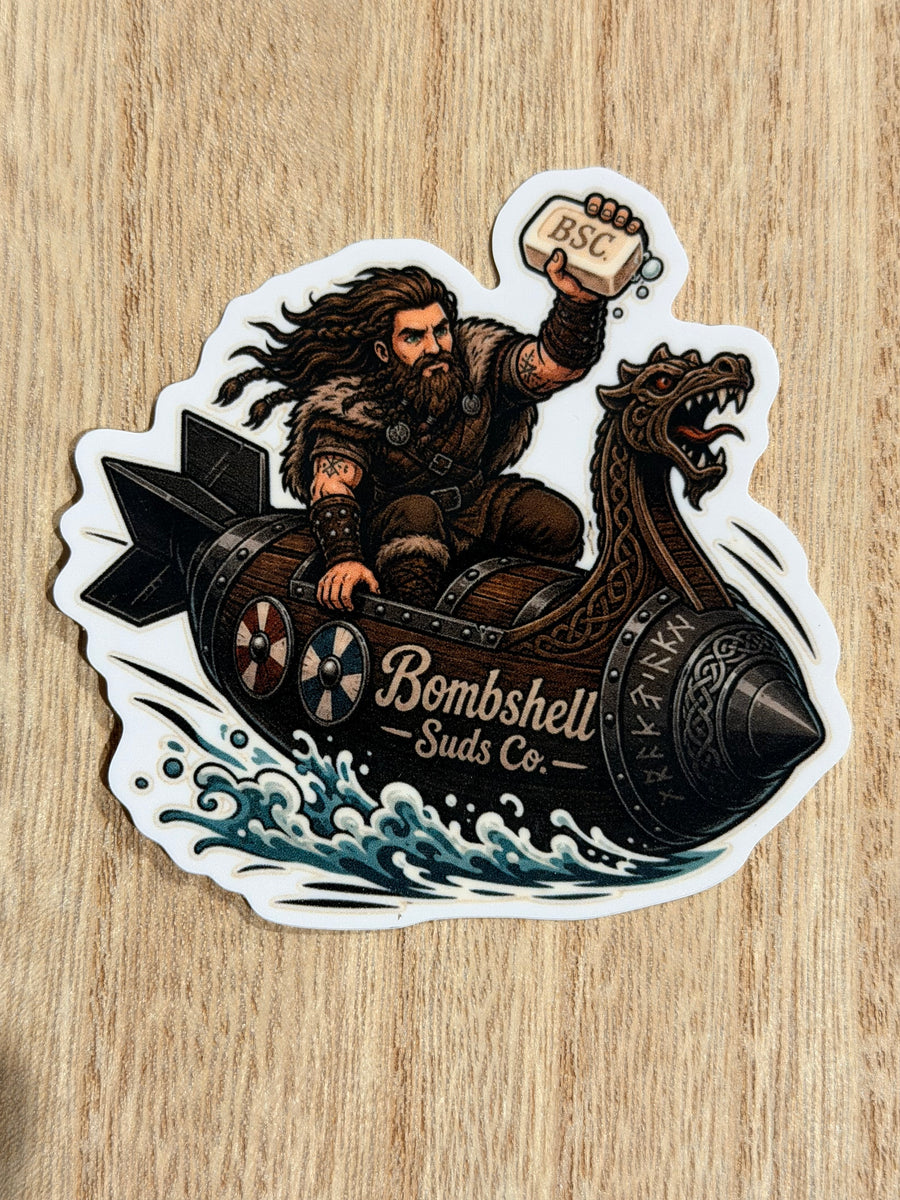 Viking Bombshell sticker by Bombshell Suds Co